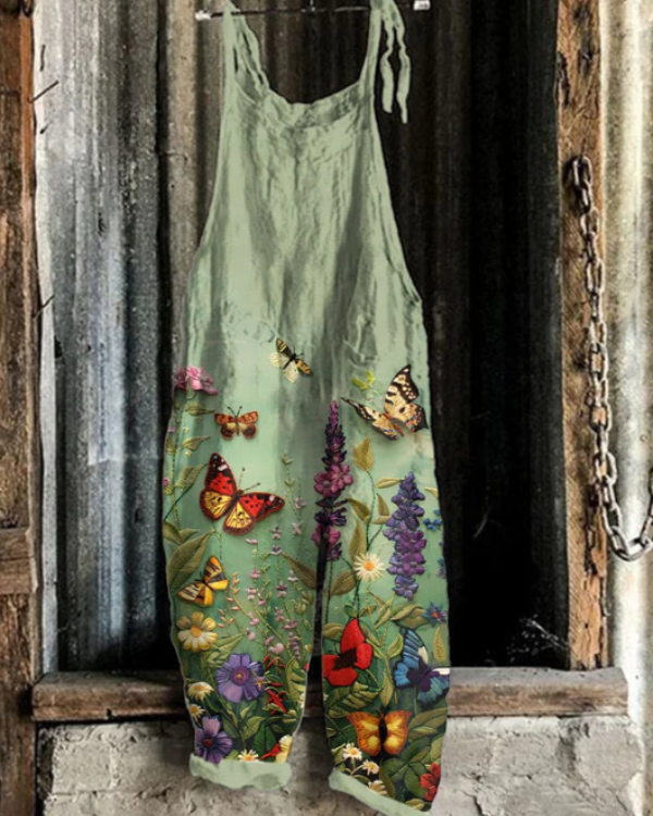Jameela – Blumiger Overall Mit Schmetterlingen