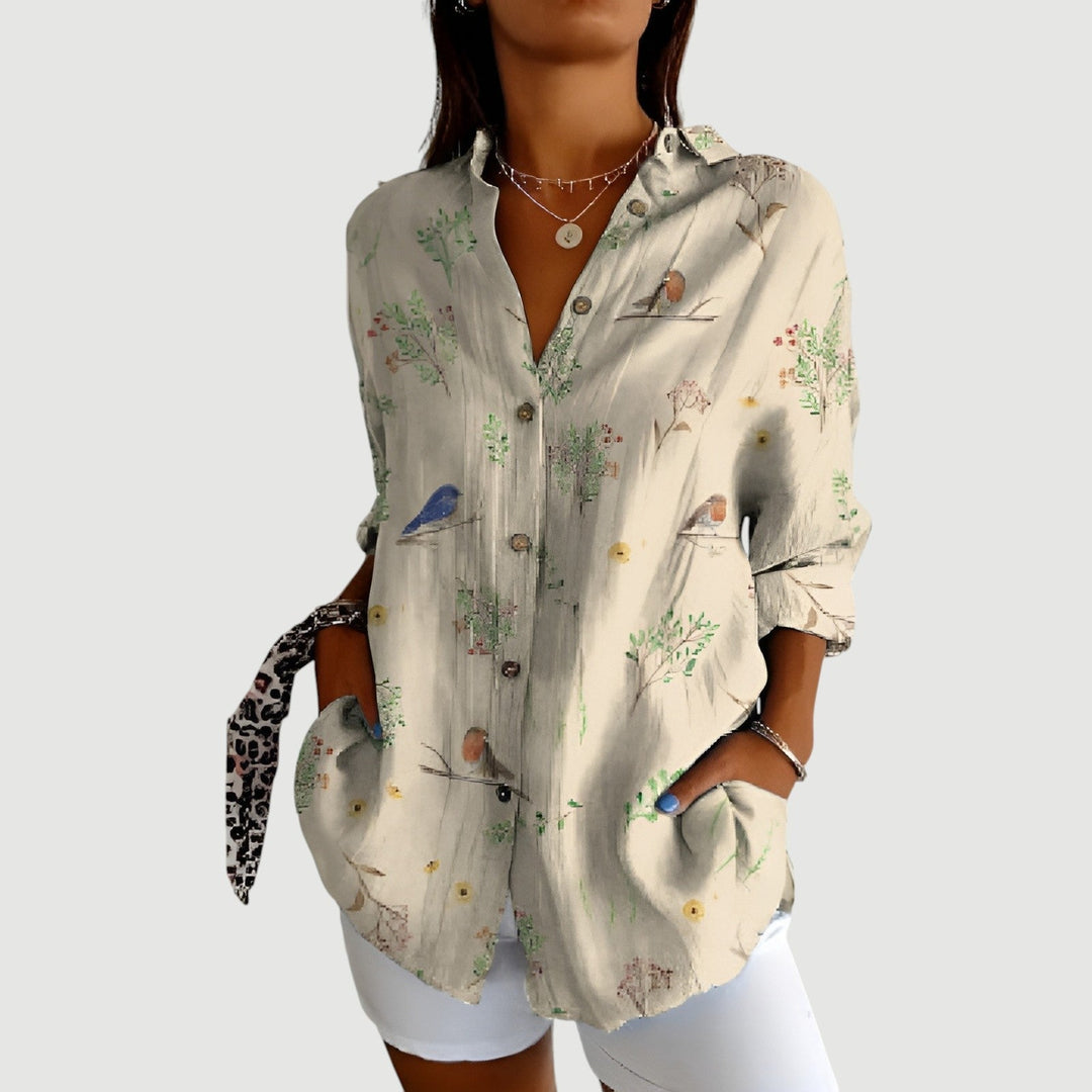 Ronja - Bluse Mit Buntem Gestaltung