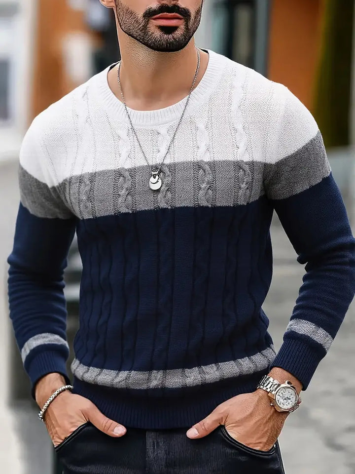 Watkins – Lässiger Langarm Strick Pullover