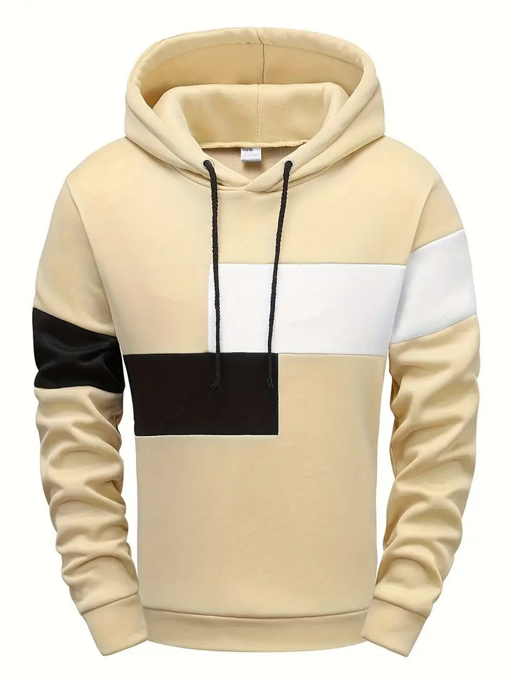 Tigran - Stylischer Flickwerk-Kapuzenpullover