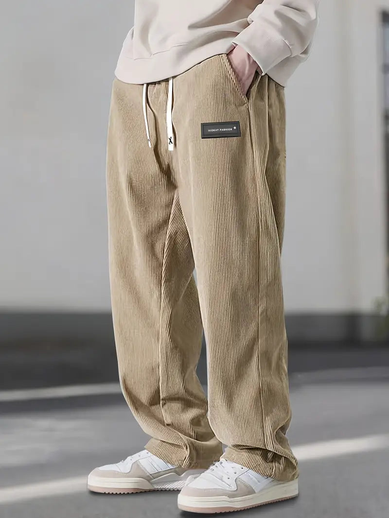 Asher - Gerade Geschnittene Hose Mit Kordelzug Der Taille