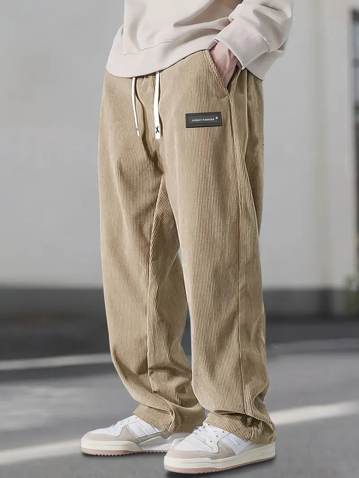 Asher - Gerade Geschnittene Hose Mit Kordelzug Der Taille