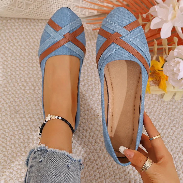 Shakina – Bequeme Schuhe Mit Gekreuzten Riemen