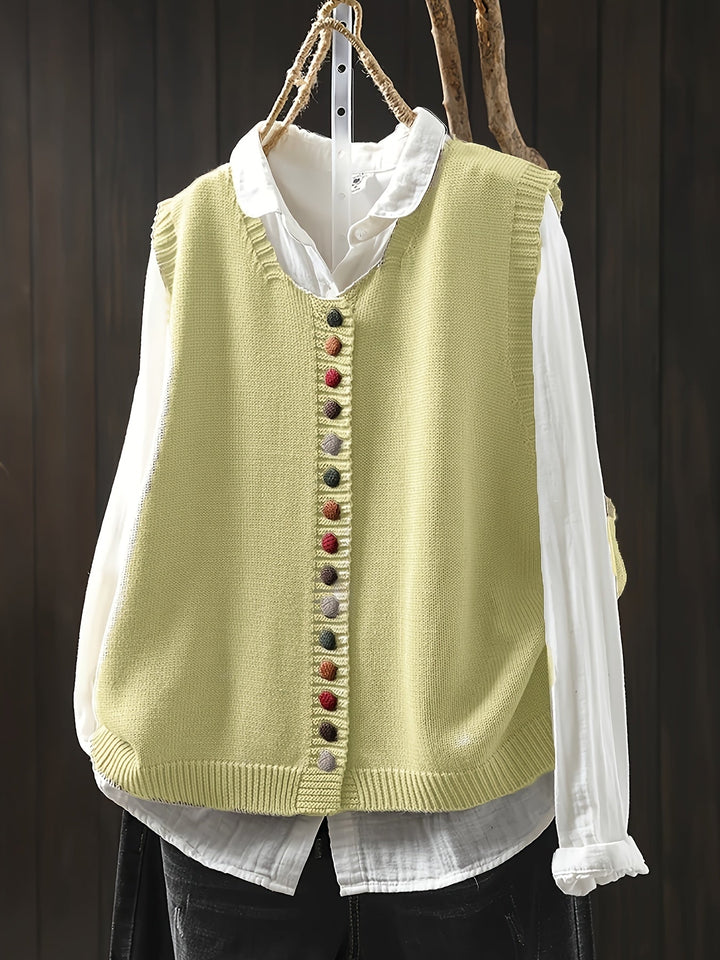 Toriana – Ärmellose Strickweste