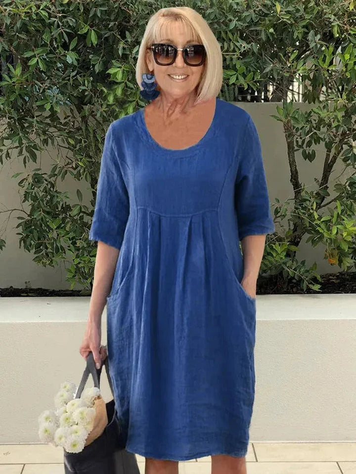 Devyn - Stilvolles Kleid Mit Tasche