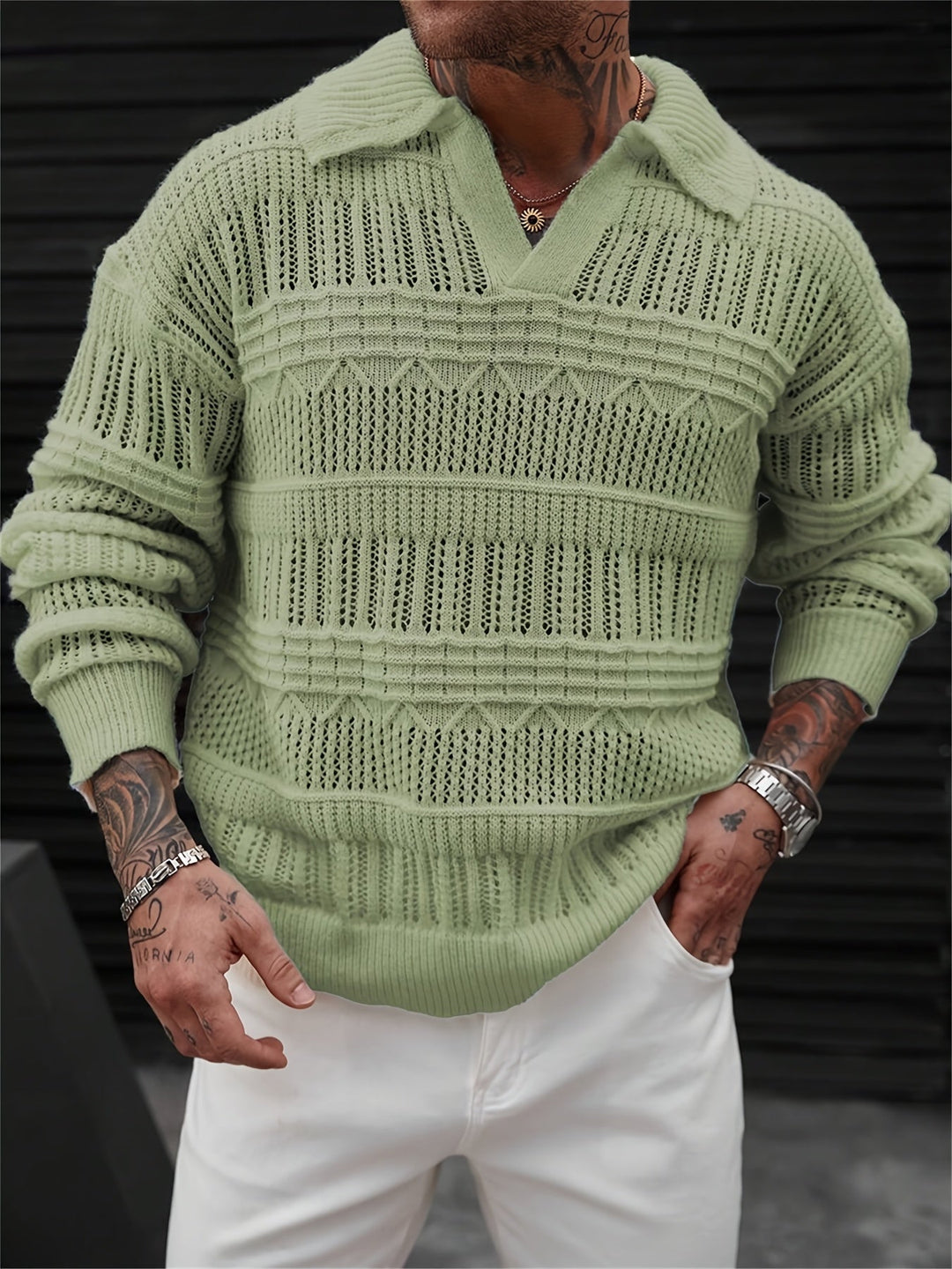 Wesley – Langarmpullover Mit Schneiden Raus Entwurf
