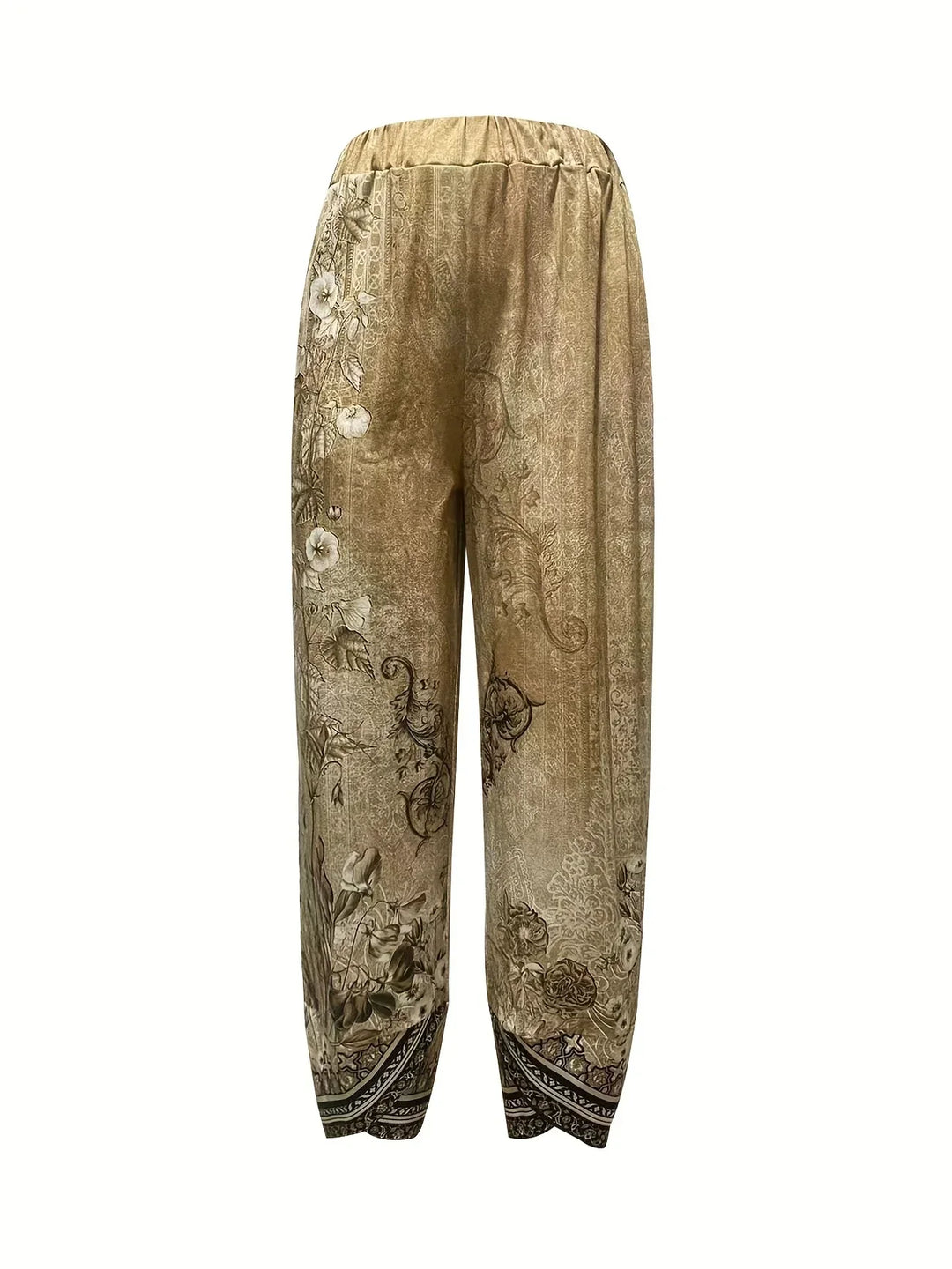 Kayden – Vintage Capri Hose Mit Blumenmuster