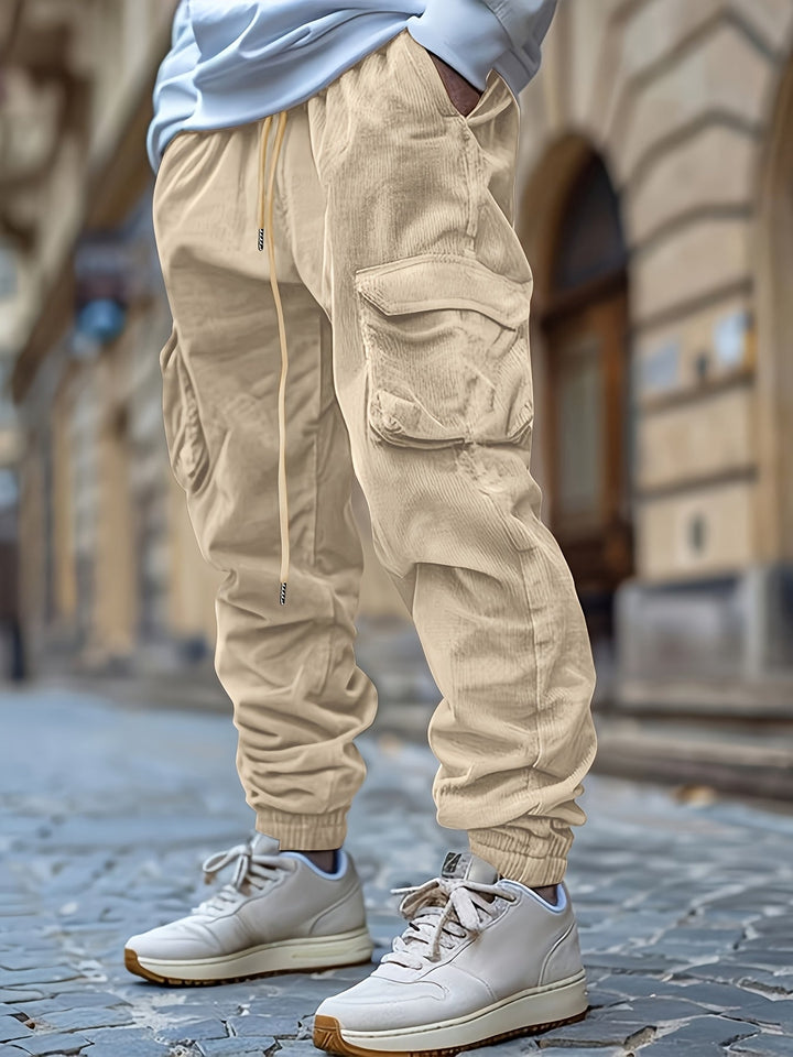 Genevieve - Jogginghose Aus Kord Mit Kordelzug Der Taille