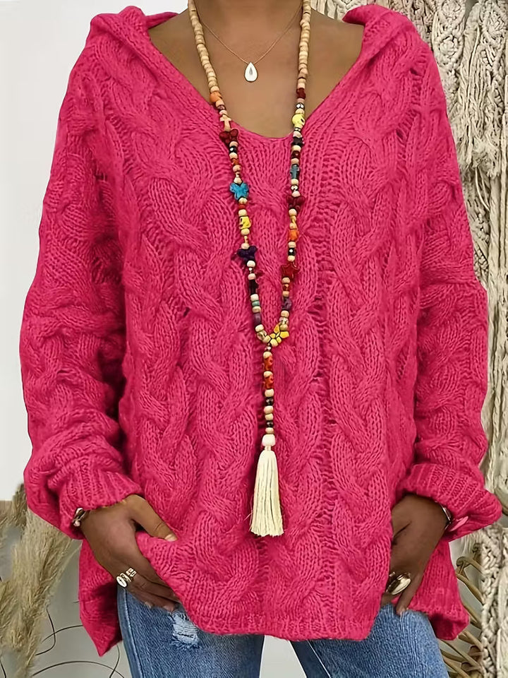 Miette - Lässiger Langarm Strickpullover