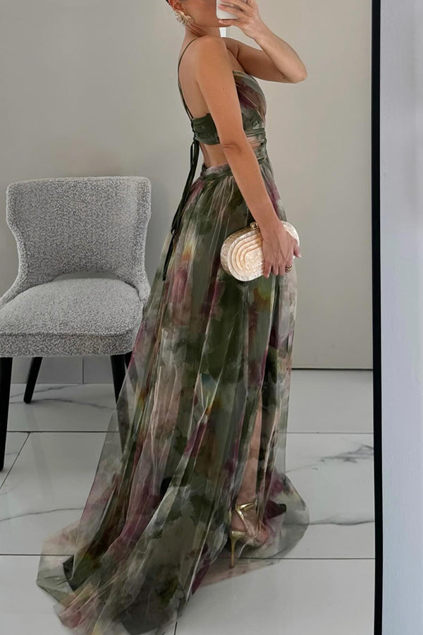 Qyn – Wunderschönes Maxikleid Mit Blumenmuster