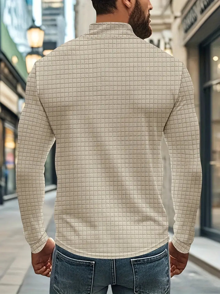 Jarryd – Langarm Sweatshirt Mit Halbem Reißverschluss