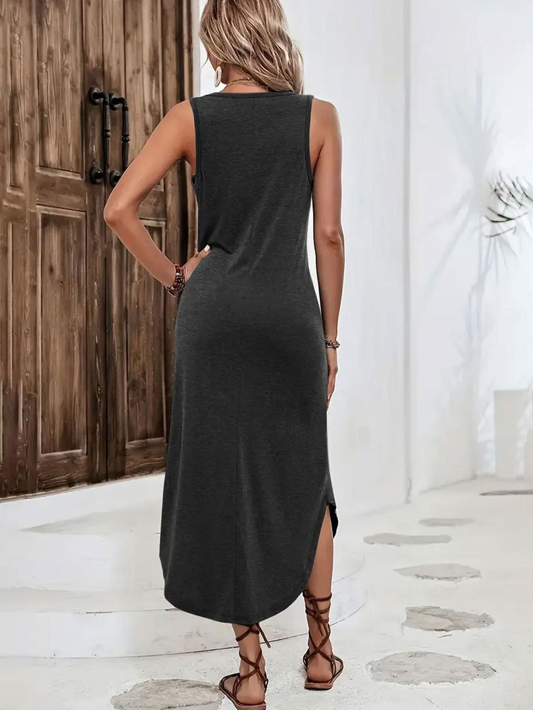 Brandy – Stilvolles, Armelloses Maxikleid