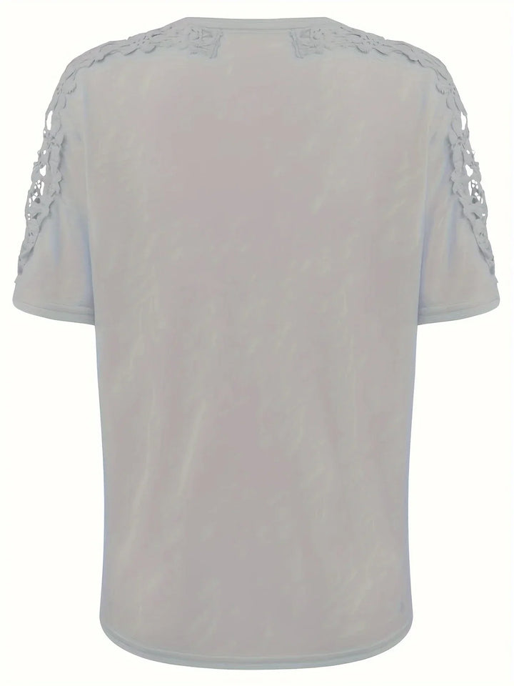 Ancuta – Elegantes Sommer Kurzarm T Hemd Mit Spitze