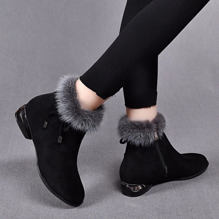 Cassily – Stiefel Etten Mit Fellbesatz