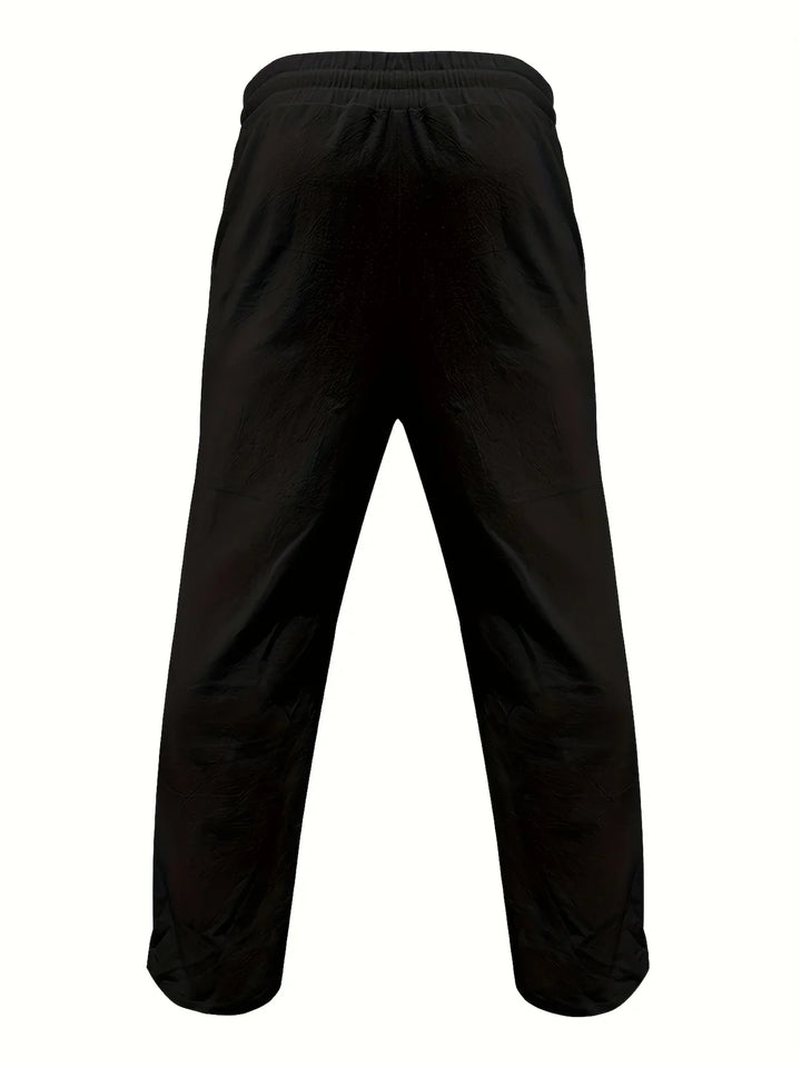 Beslan – Elegante Hose Mit Geradem Bein Und Goldenen Knöpfen