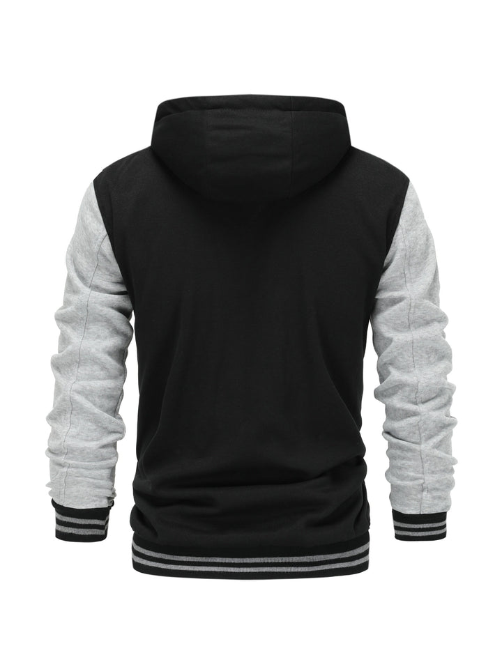 Askhat - Langärmelige Baseballjacke Mit Kapuze