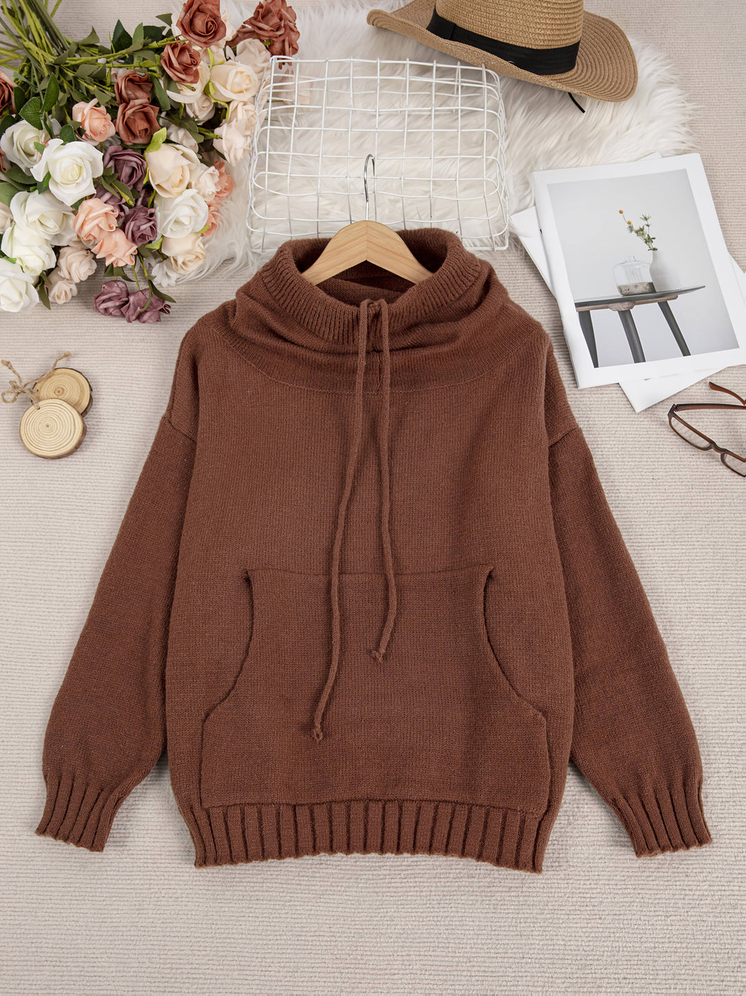 Zelina – Langarmpullover Mit Tasche