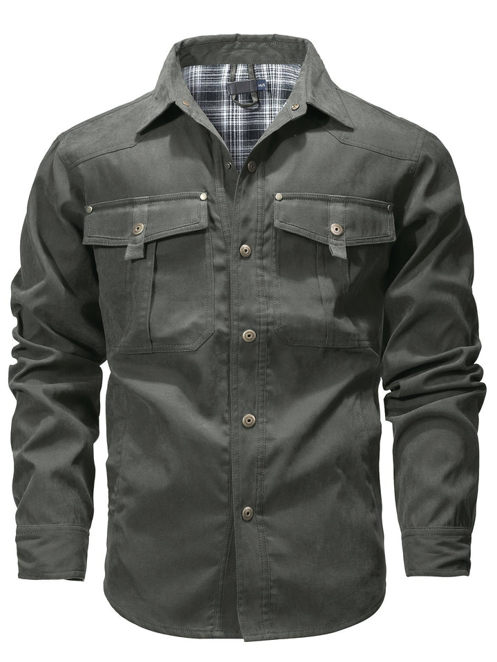 Evrypidis - Lässige Langarm-Cargo-Jacke