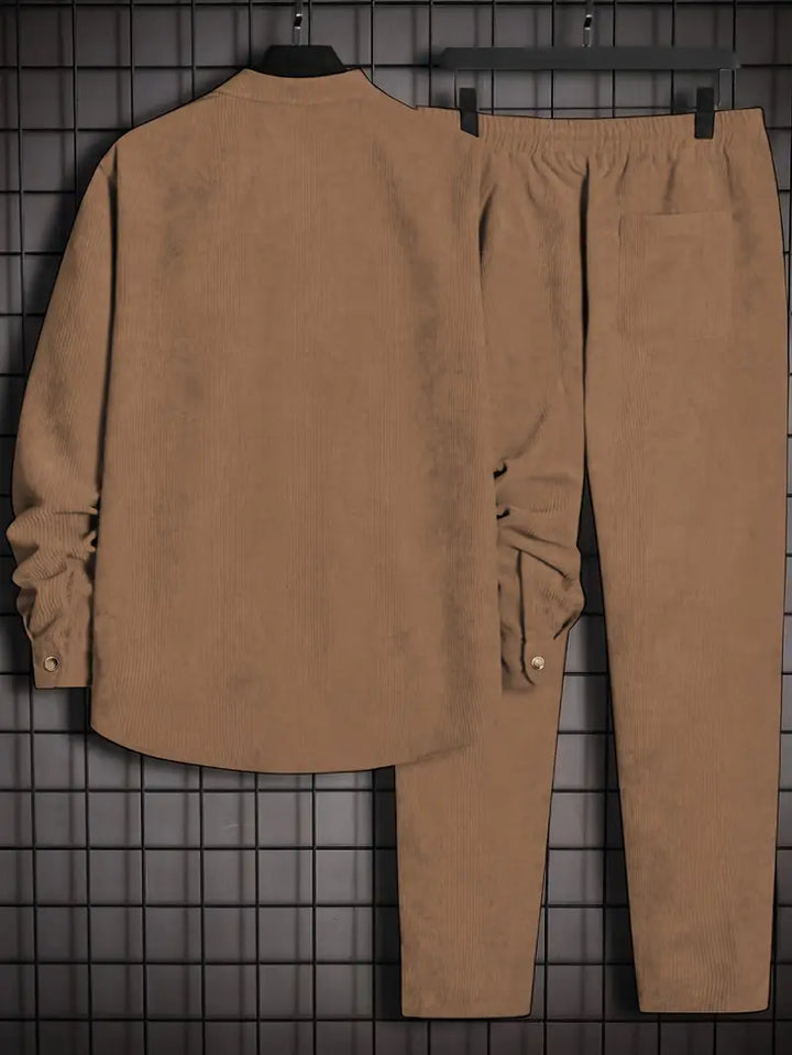 Podolak –  Herbst Und Winter Langärmeliges Hemd Mit Weiten Hosen