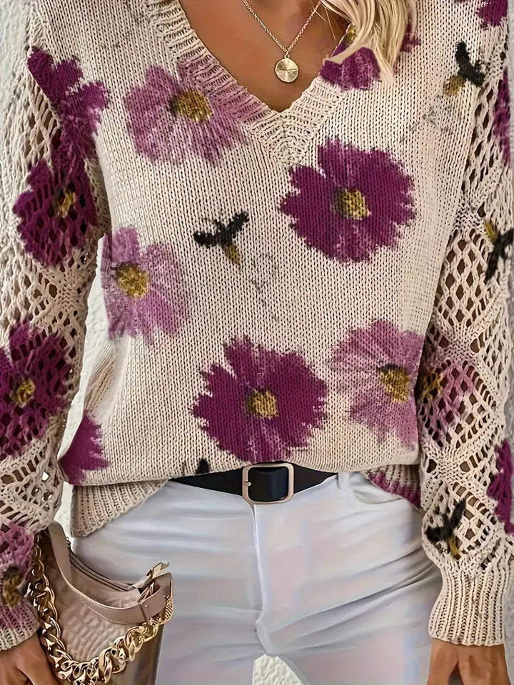 Tatyana - Stilvolle Strickjacke Mit V-Ausschnitt