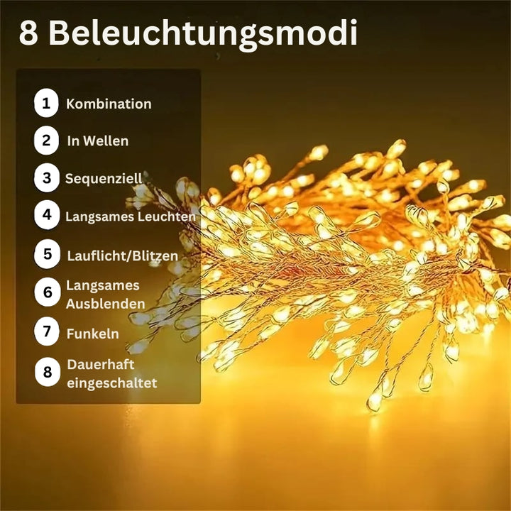 TwinkleWire – Feuerwerkslichterkette Aus Kupferdraht Mit Fernbedienung