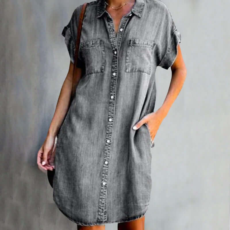 Quiria – Einfaches Hemdblusenkleid