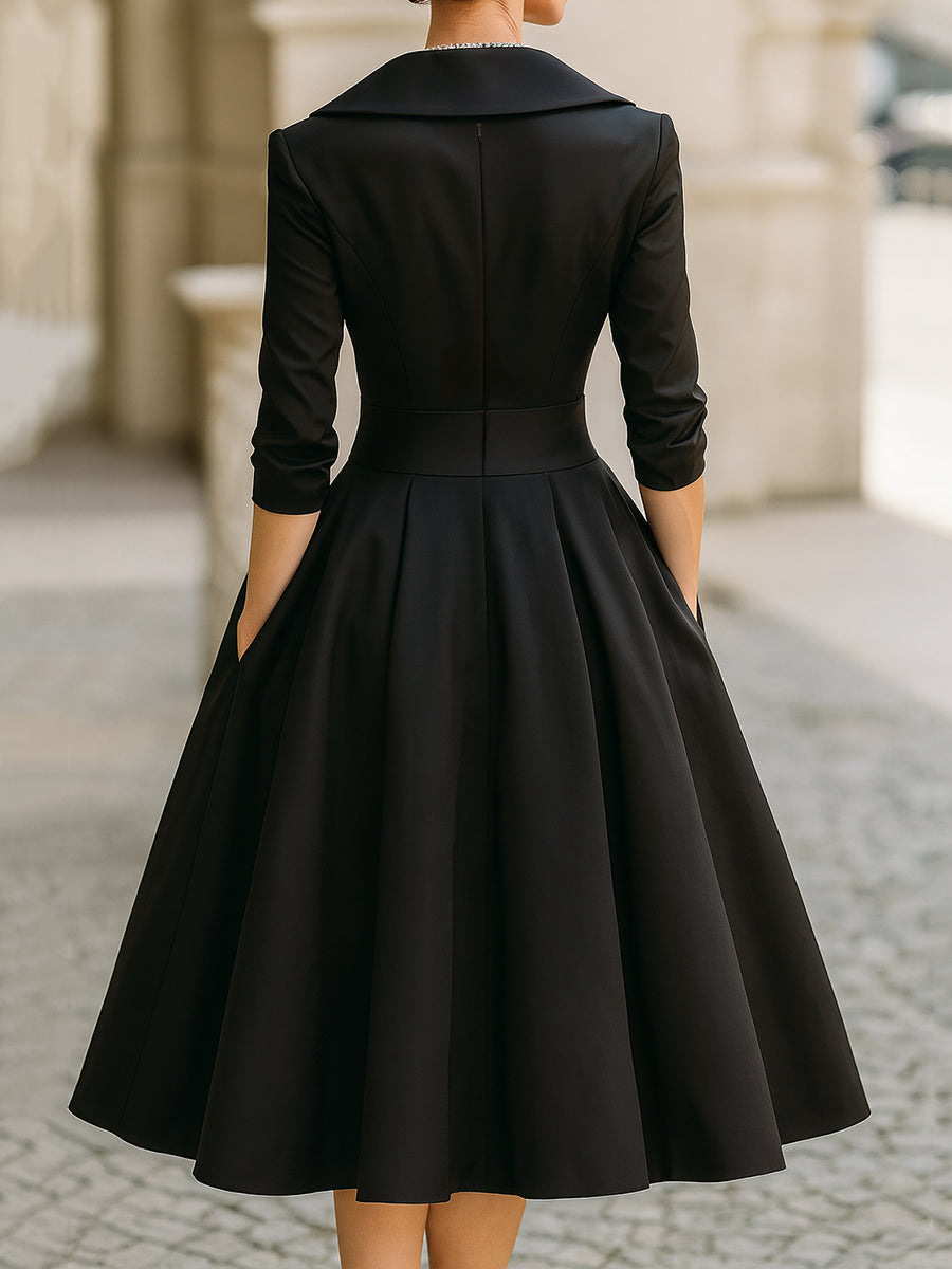 Ariellea - Satin Midi Kleid