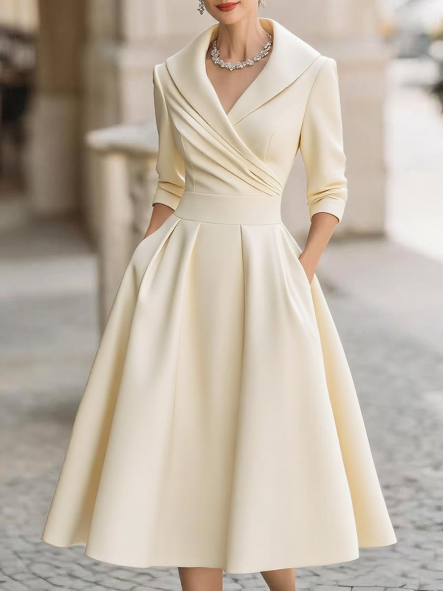 Ariellea - Satin Midi Kleid