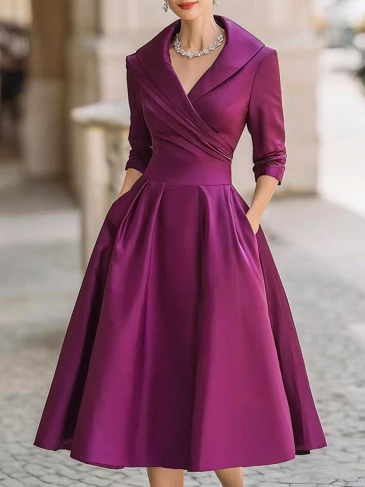 Ariellea - Satin Midi Kleid