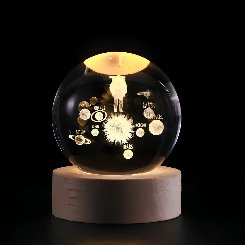 Glow Sphere – Leuchtende Kristallkugel Lampe
