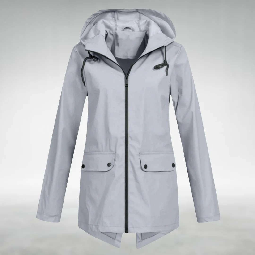Jalena – Wasserdichte Kapuzen Jacke Mit Taschen