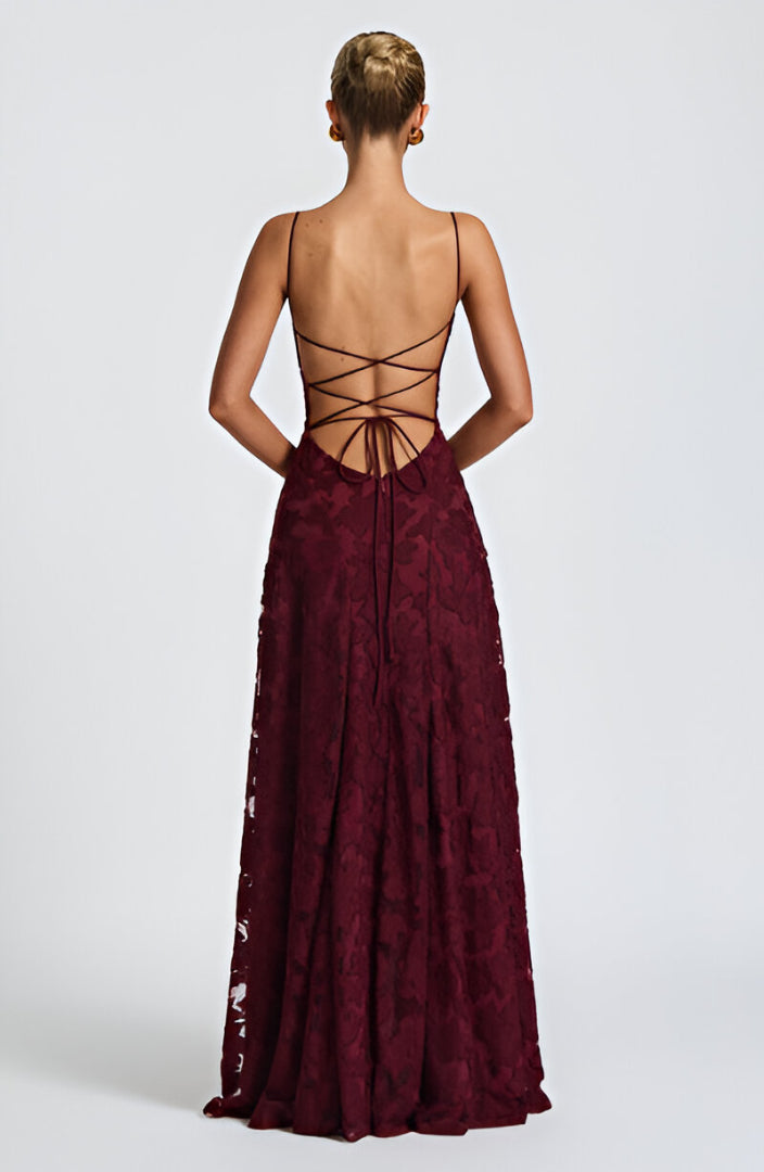 Kaleah – Maxikleid mit Spitzenoberteil