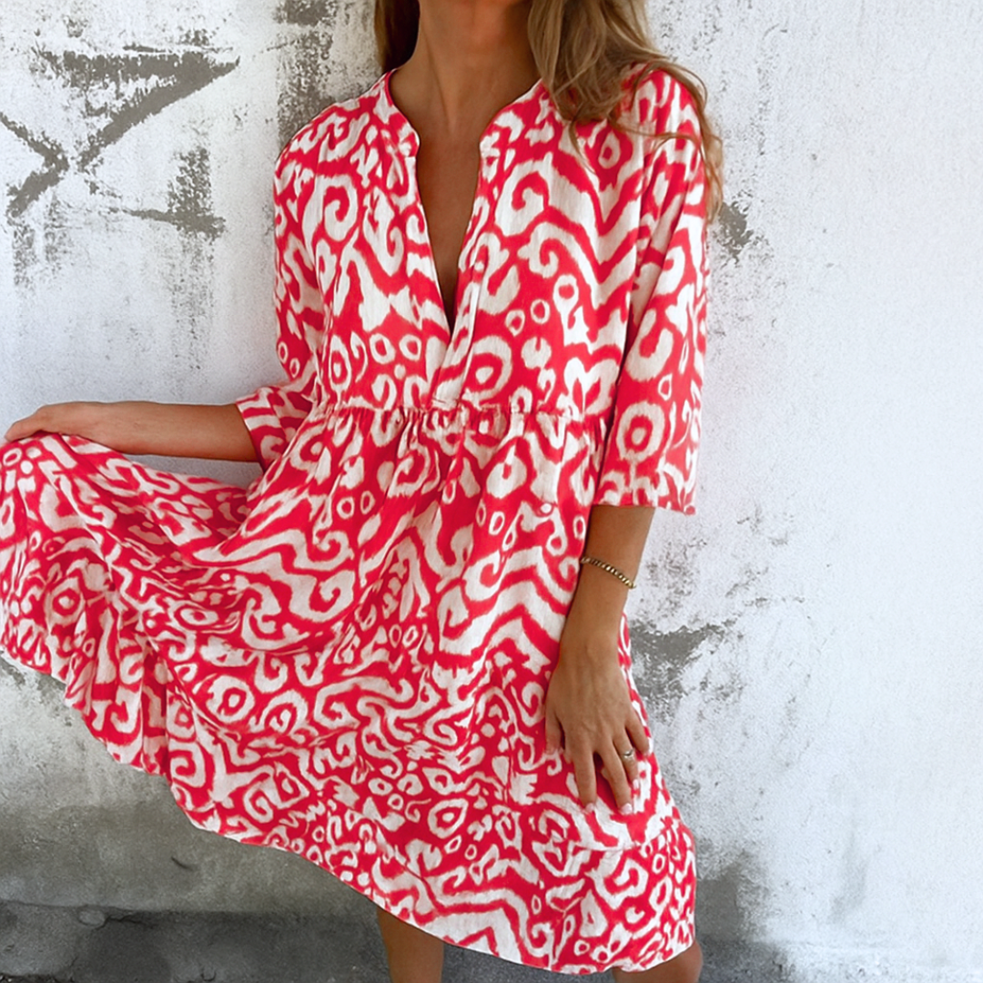 Shaffer – Elegantes Kleid Mit V-Ausschnitt