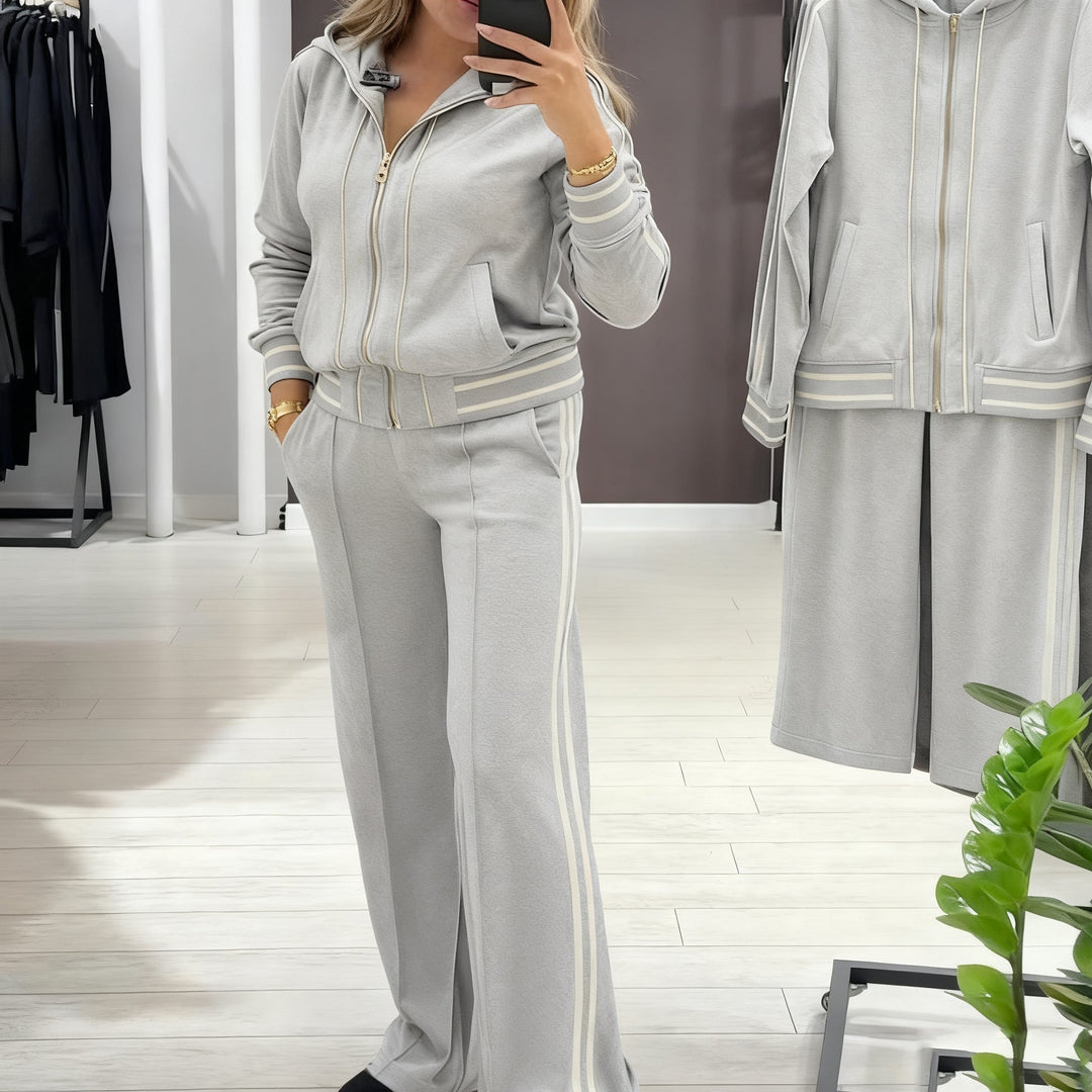 Alyn – Jacke Mit Reißverschluss Und Hose Mit weitem Bein