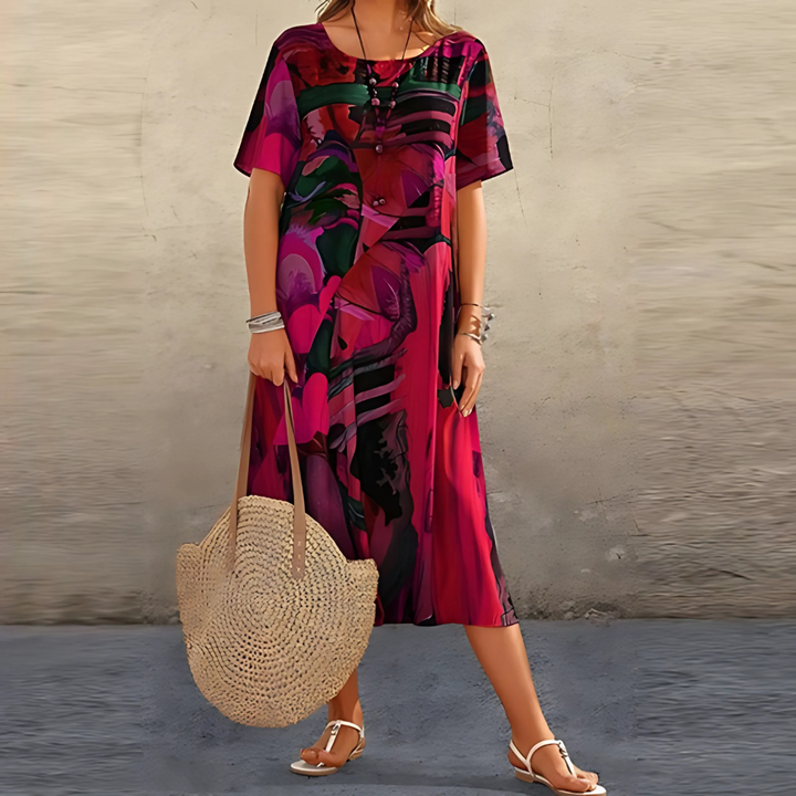 Filomena – Bequemes Blumenkleid