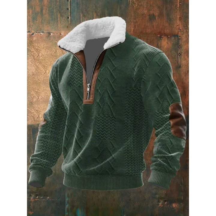 Ibrahima – Fleece Rollkragen Pullover Mit Reißverschluss