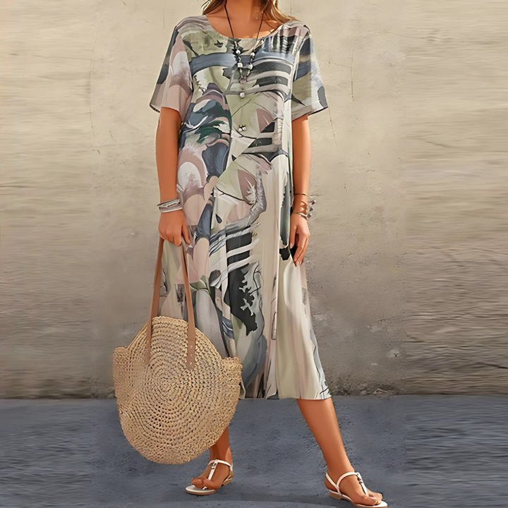 Filomena – Bequemes Blumenkleid