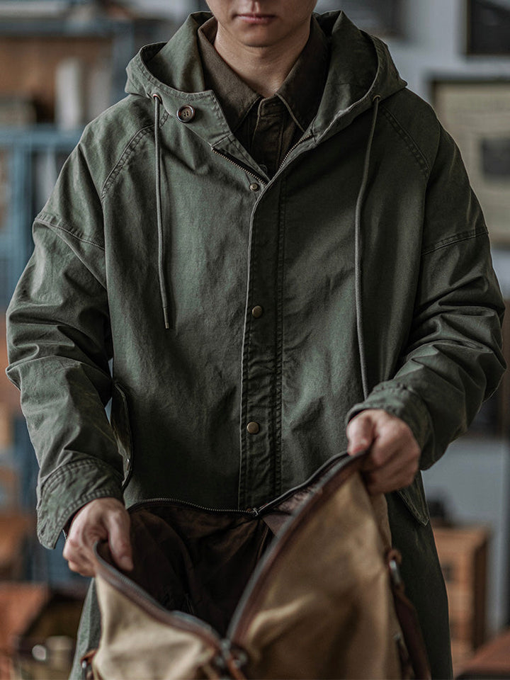 Ragnar – Kapuzenjacke Im Vintage Militärstil