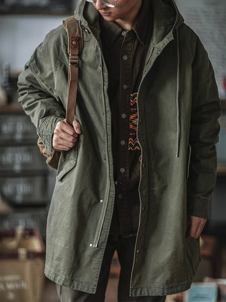 Ragnar – Kapuzenjacke Im Vintage Militärstil