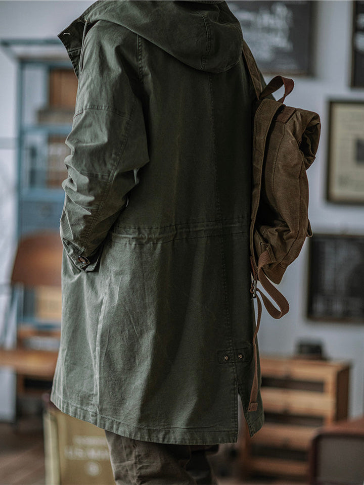 Ragnar – Kapuzenjacke Im Vintage Militärstil