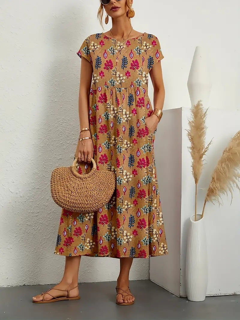 Deborah – Elegantes Blumen Kleid