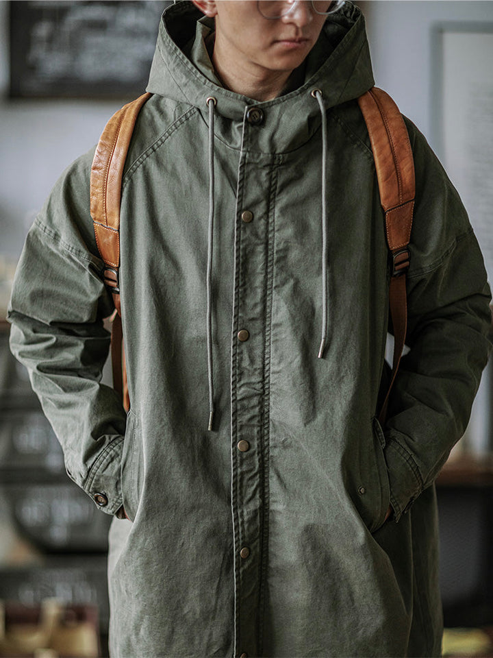 Ragnar – Kapuzenjacke Im Vintage Militärstil