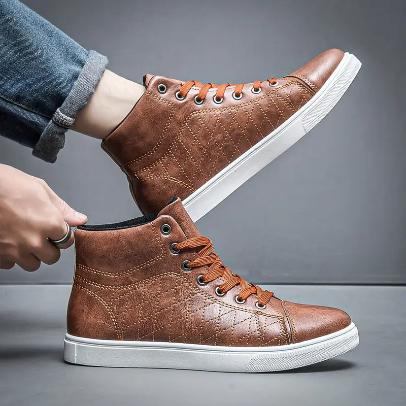 Gayle – Lässig Plaid Mittellang Turnschuh