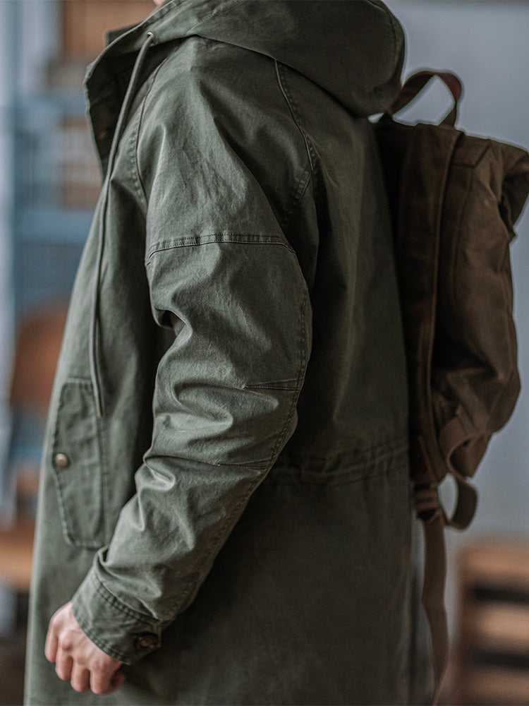 Ragnar – Kapuzenjacke Im Vintage Militärstil