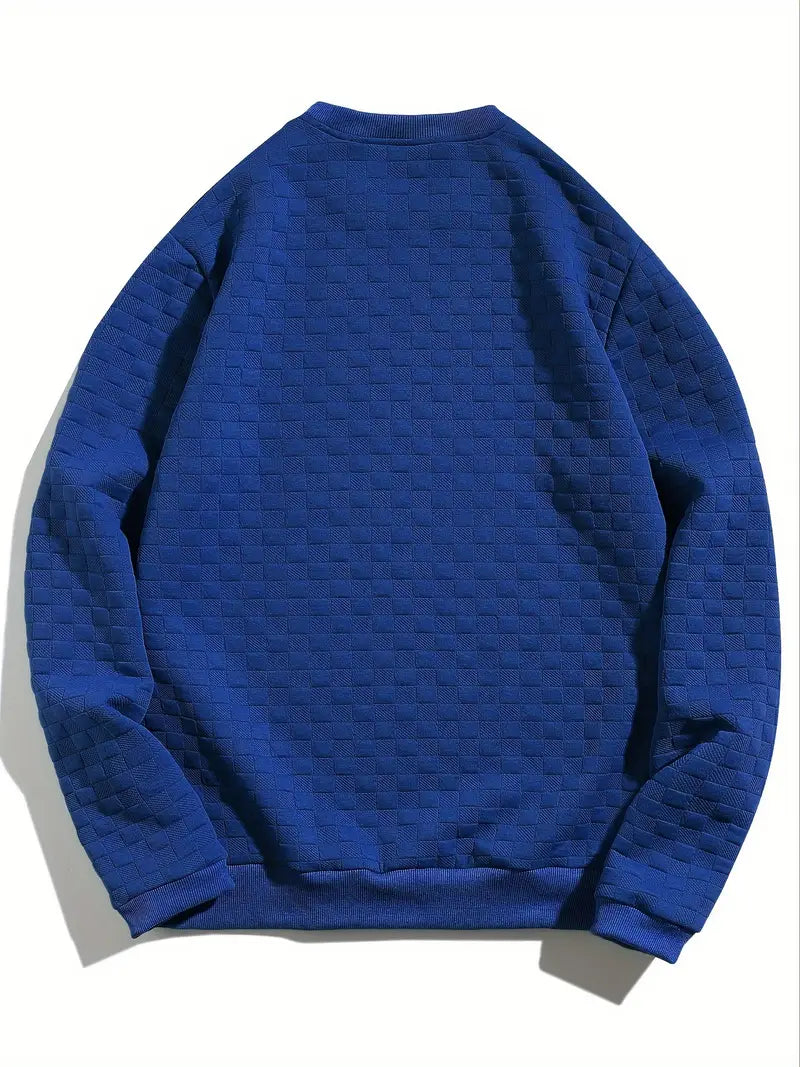 Stafford – Lässiges Sweatshirt Mit Karomuster Und Struktur