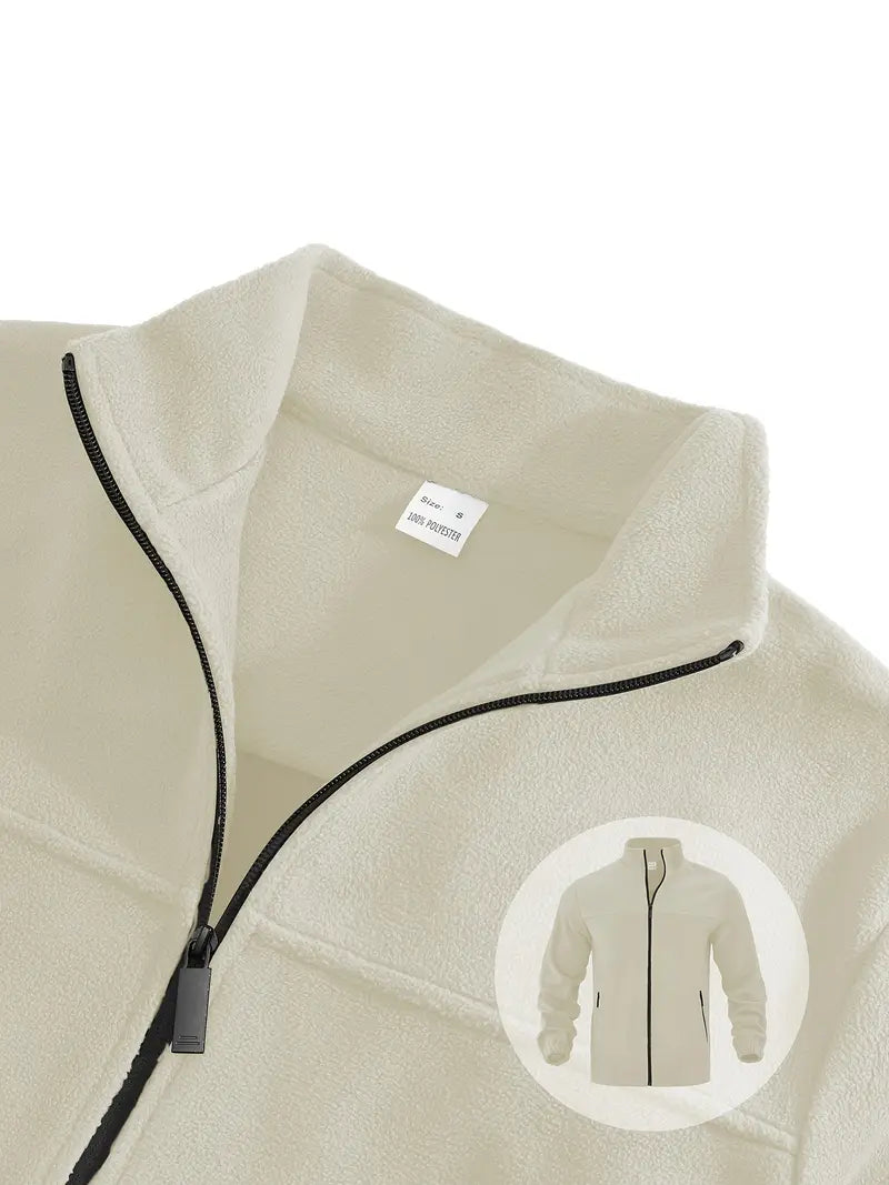 Barron – Lässige Fleece Jacke Mit Reißverschluss Und Tasche