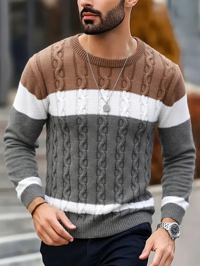 Watkins – Lässiger Langarm Strick Pullover