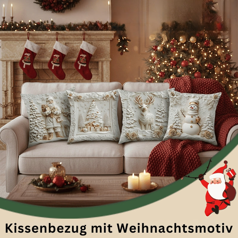 CozyFest – Weihnachtlich Gestalteter Kissenbezug Für Wohnkultur