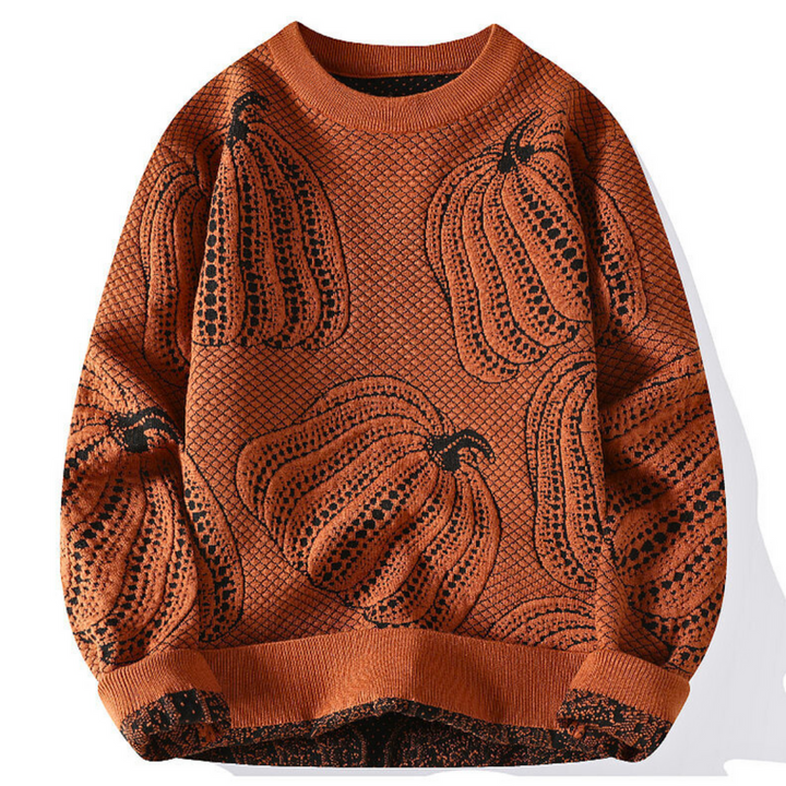 Rinaldo – Lässiger Strickpullover In Kürbisoptik