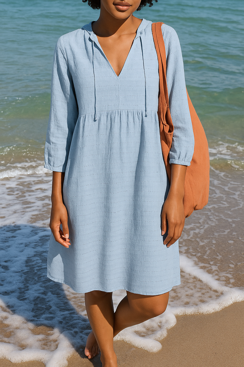 Sacide – Elegantes Leinen Kleid